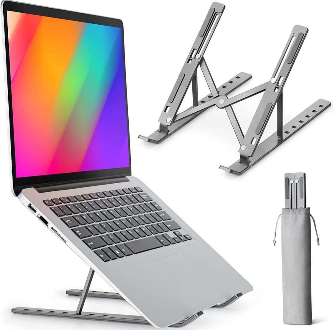 Adjustable Aluminum Foldable Laptop/Desktop Riser Stand Holder
