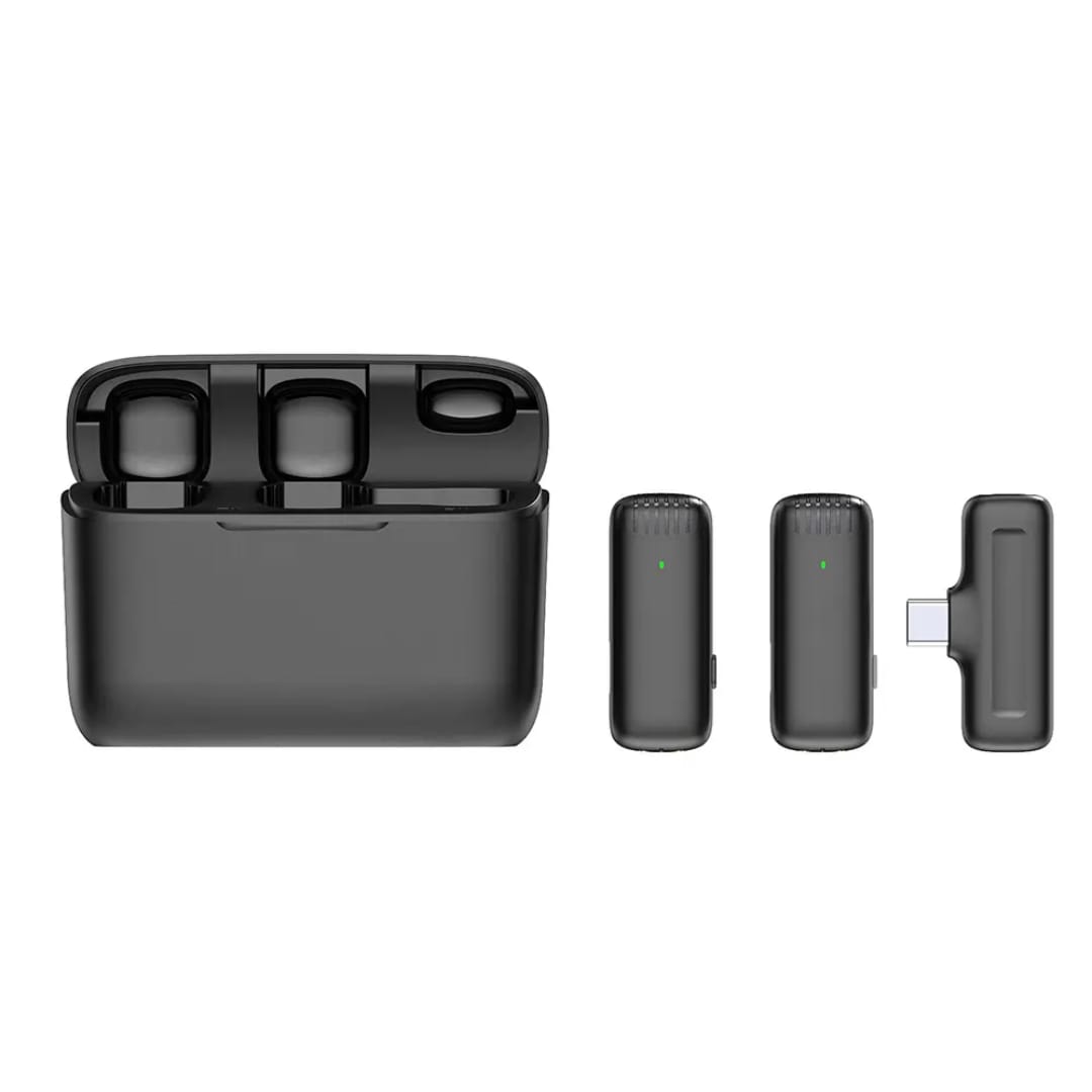 Wireless Lavalier J13 Portable Microphone with Charging Case