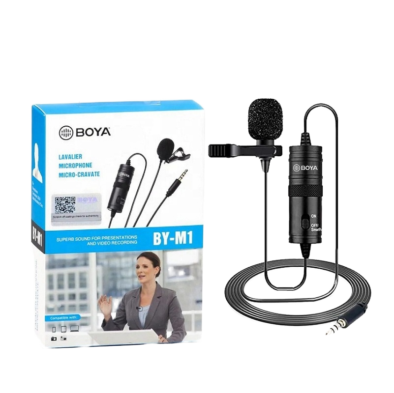 BOYA BY-M1 Condenser Lavalier Lapel Clip-on Microphone