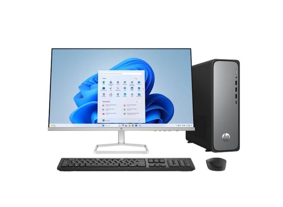 HP OmniDesk Slim Desktop PC S03-0019in with 20-Inch Monitor